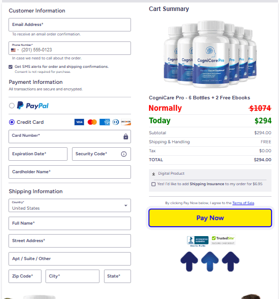 CogniCare Pro Checkout Page